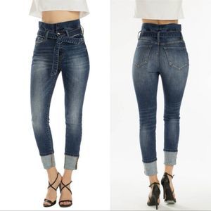 KanCan Kenzie Lexy Paper Bag Jean Size 23 KC6261M EUC